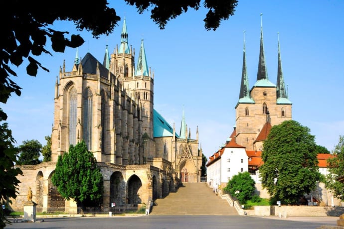 Domkyrkan St. Marien och Severikirche i Erfurt