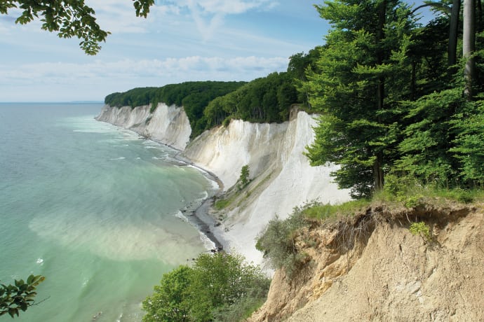 Nationalpark Jasmund på Östersjöön Rügen