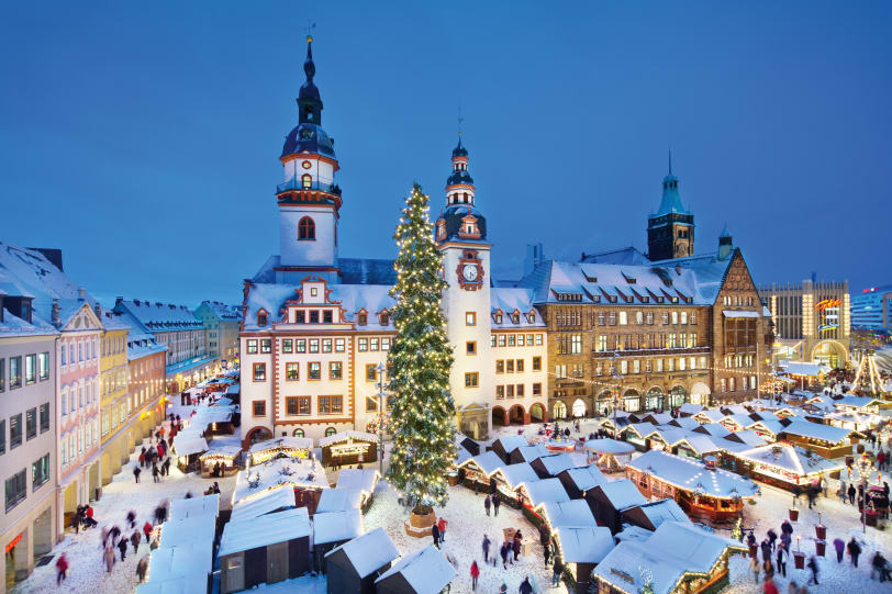 julmarknaden i Chemnitz