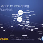 Flyglinjen mellan Jönköping och Frankfurt är idag en väletablerad linje